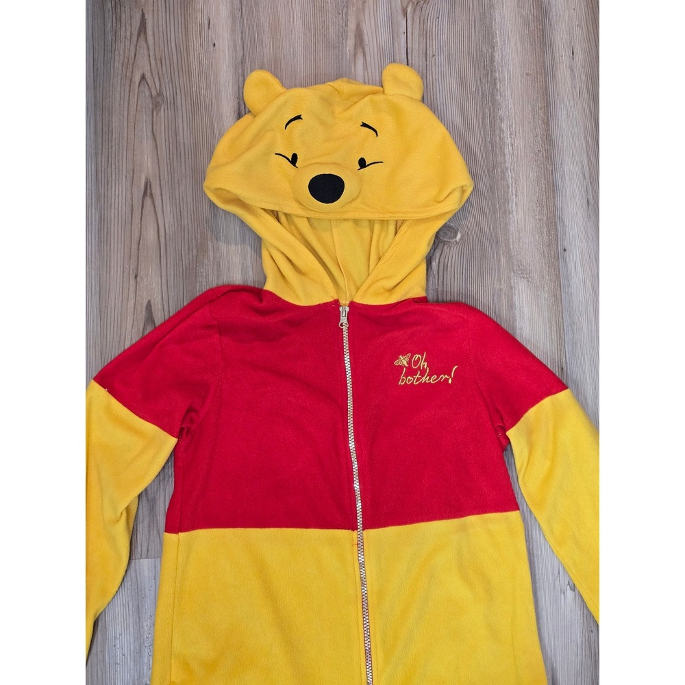 Disney Winnie the Pooh One Piece Pajamas Costume Oh Bother Adult Small - Picture 2 of 9